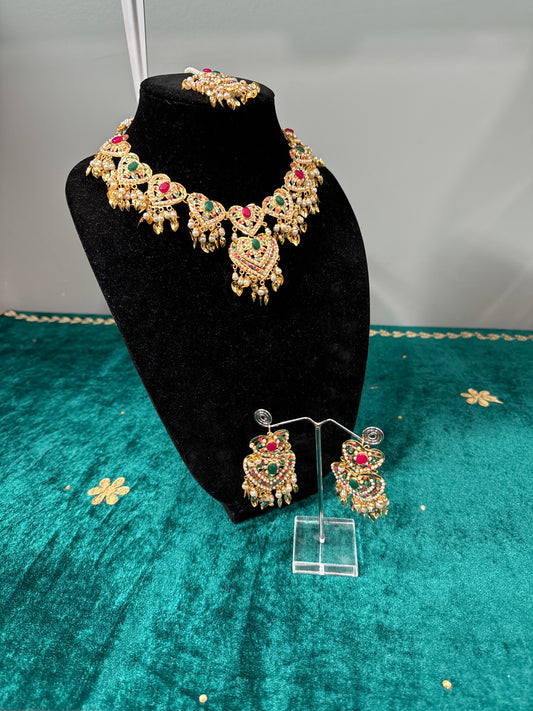 Pipal Pati Necklace Set