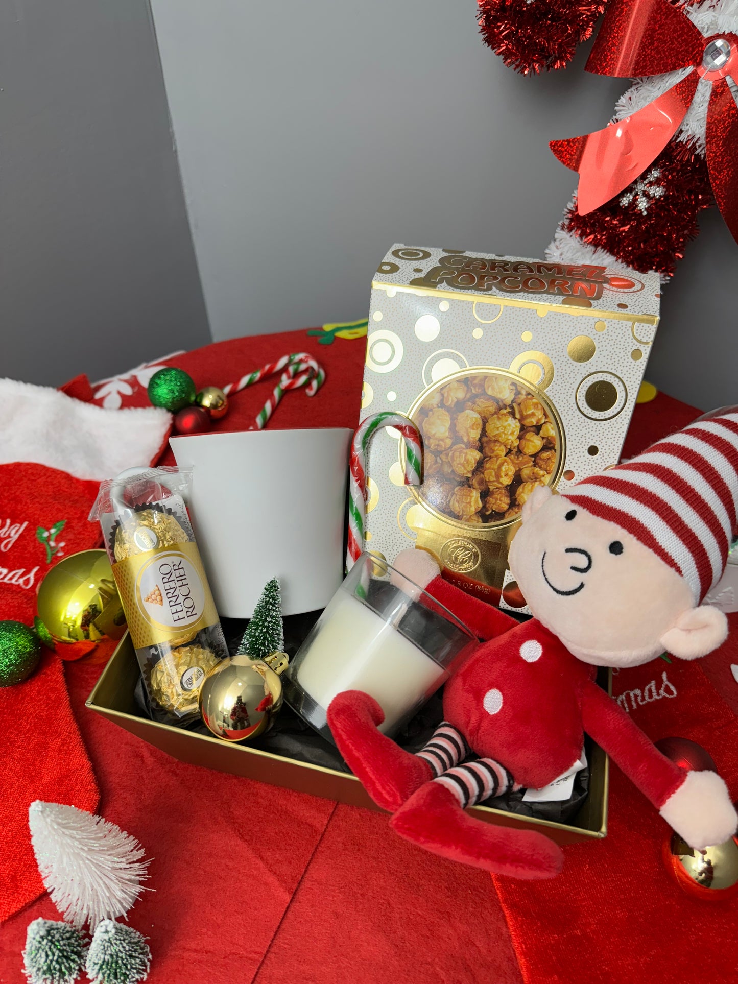 Christmas Elf Gift Basket