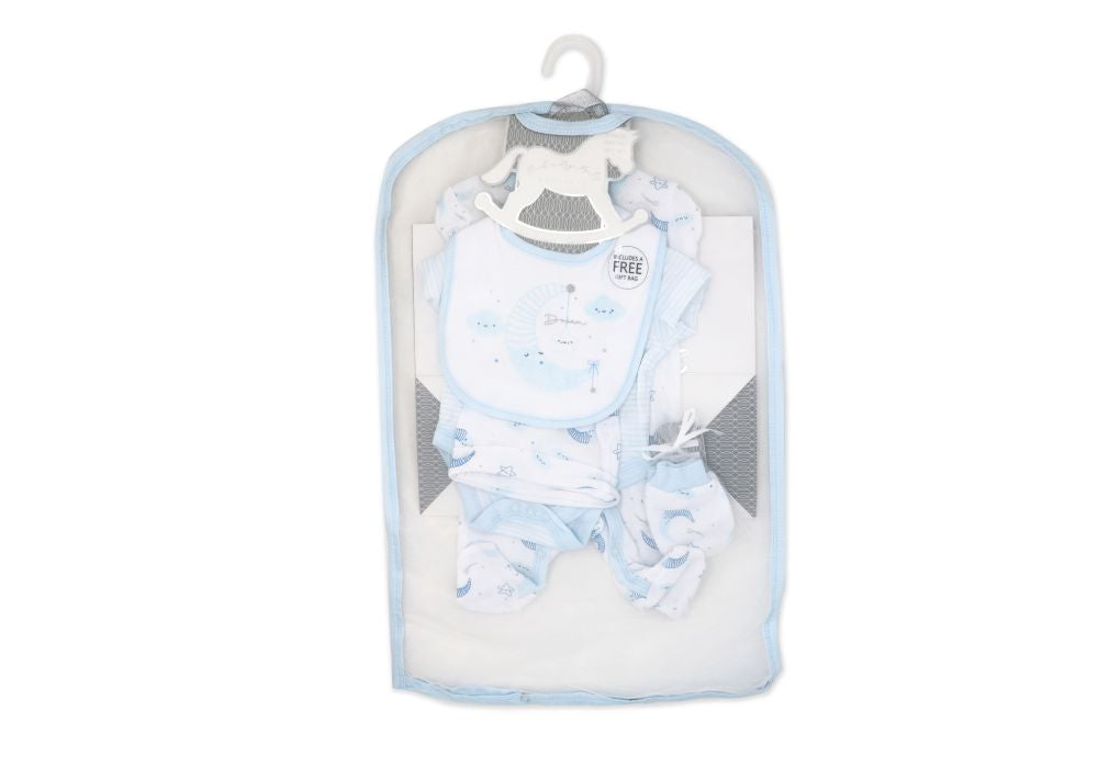 Boys 5 Piece Mesh Bag Set: Moon