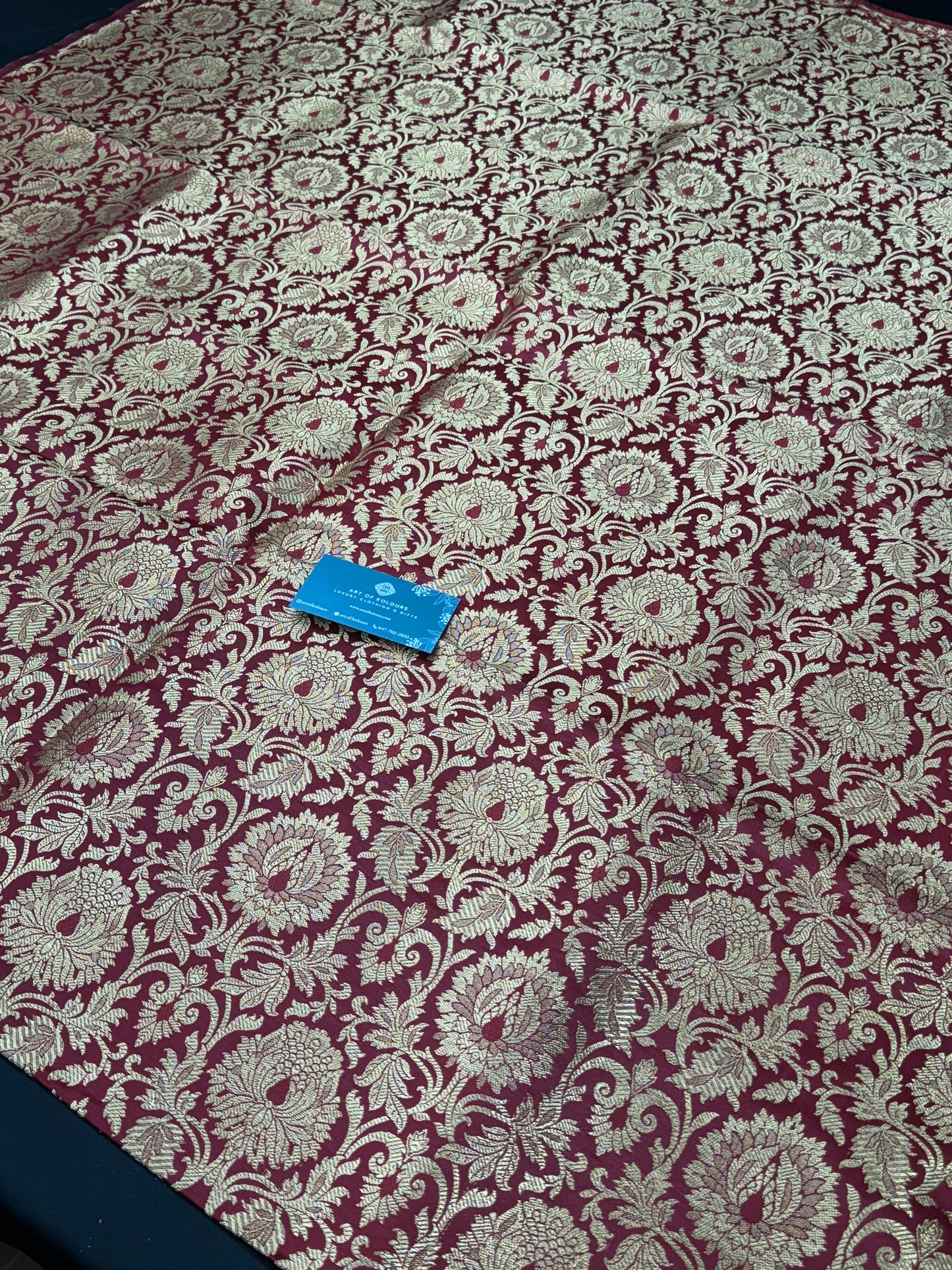 Shahi Naksh Dark Red Unstitched Suit