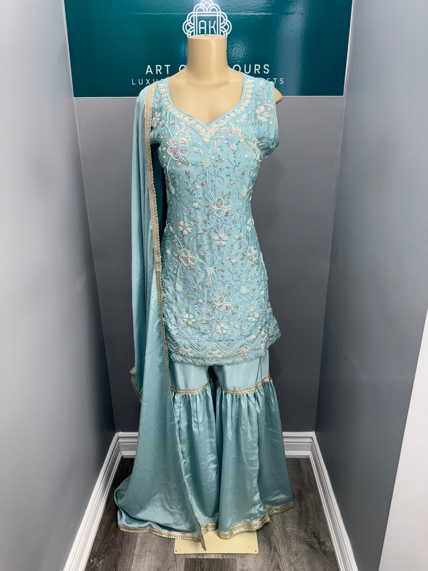 Readymade Gharara Suit- AK101205-26