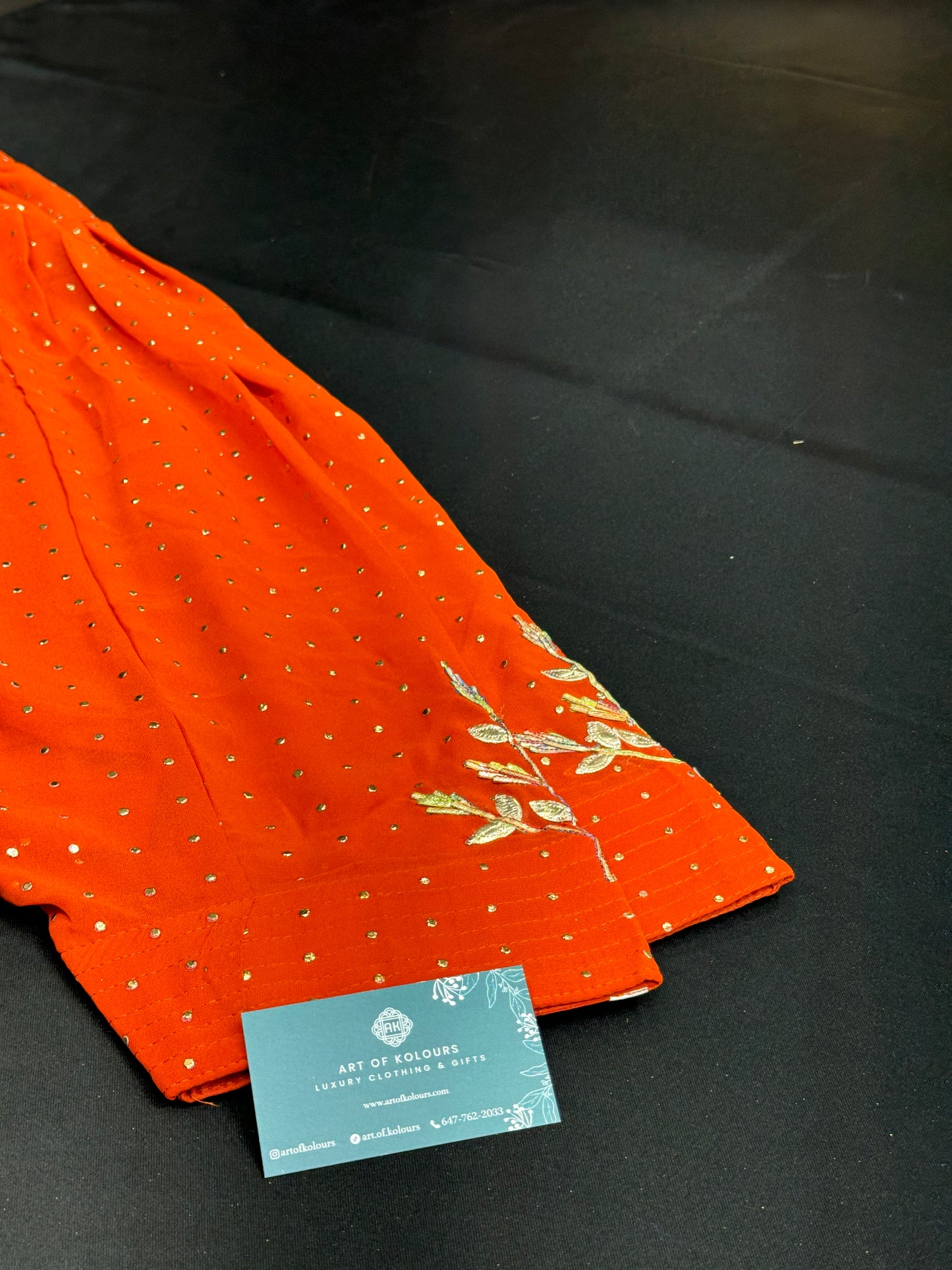 Ava Morni Kids Frock Salwar Suit Rust