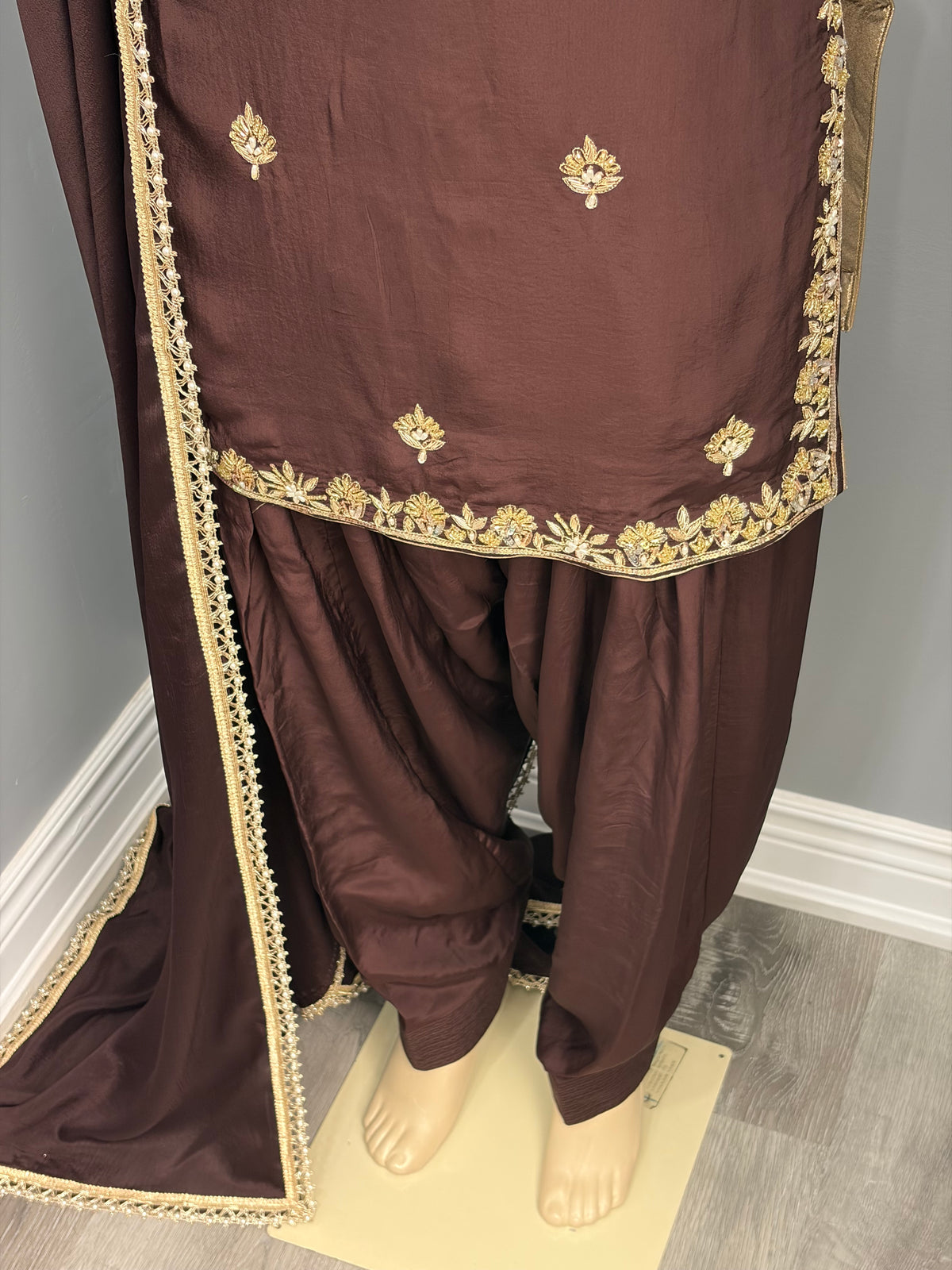 Brown Handwork Salwar Suit AK6974-4426