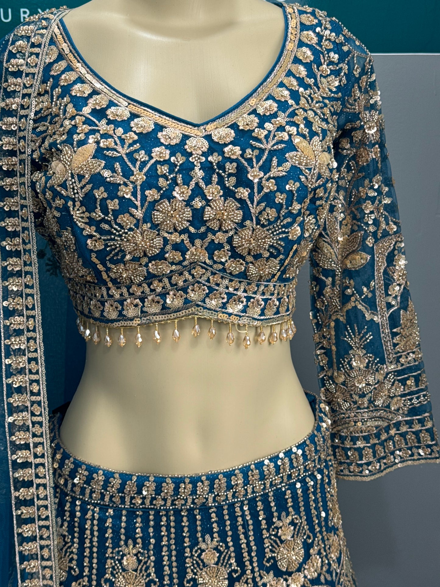 Beautiful Embroidered & Beaded Lehenga