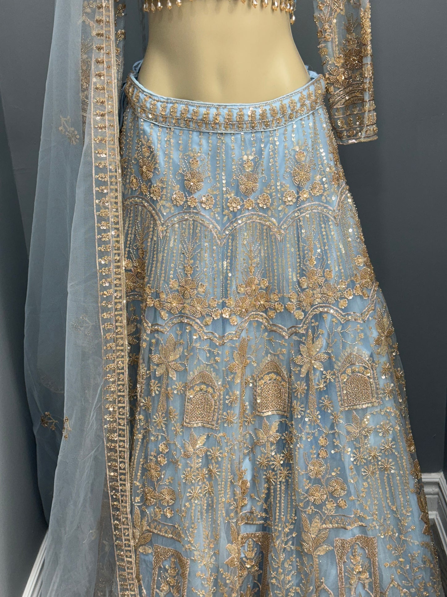 Beautiful Embroidered & Beaded Lehenga