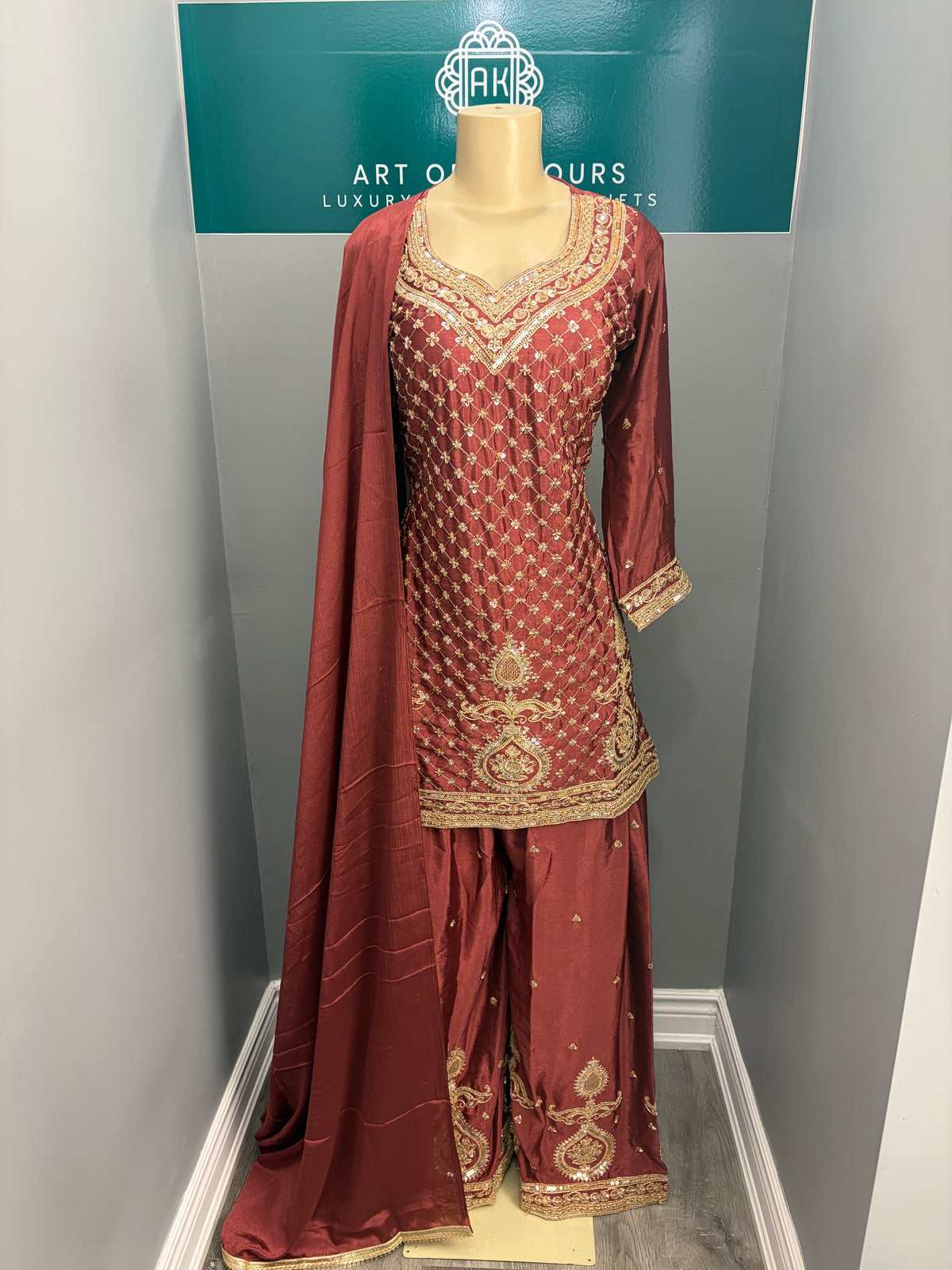 Readymade Sharara Suit- AK5758-0826
