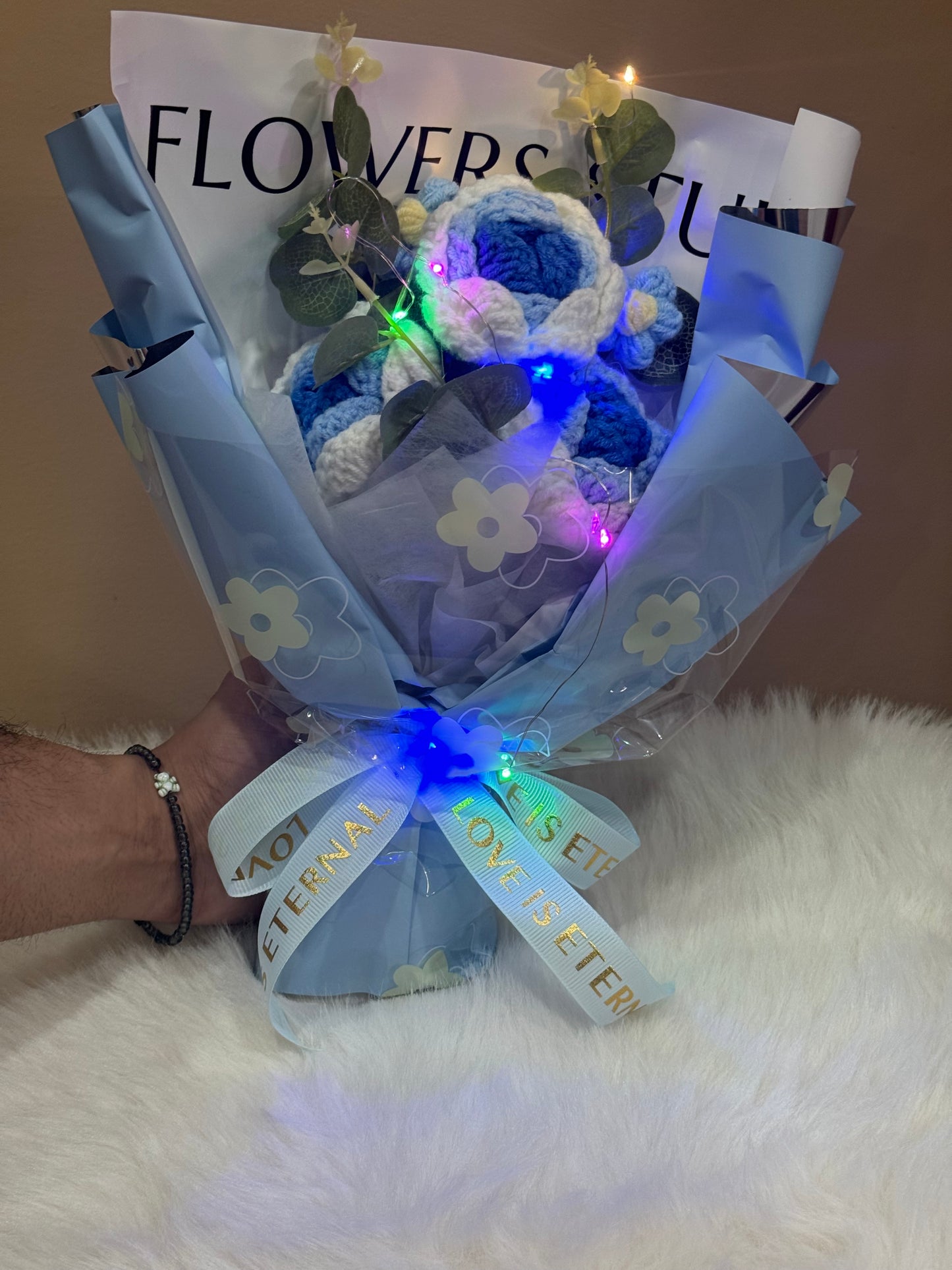 Crochet Flower Bouquets Blue V2