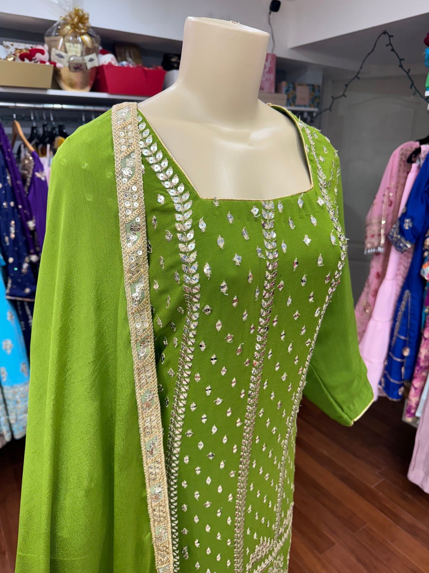 Mendhi Party Wear Salwar Suit