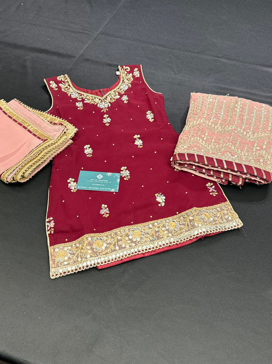 Preet Kids Gharara Suit