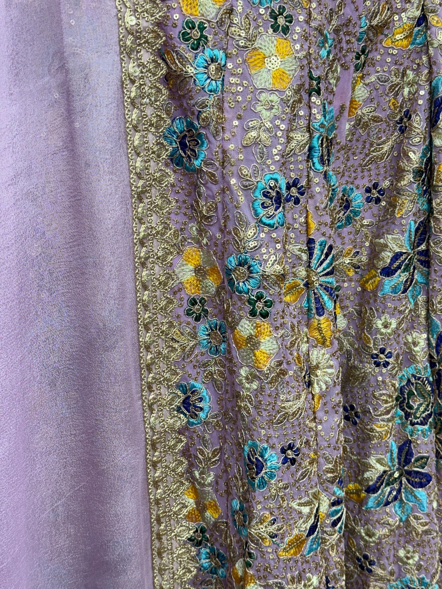 Thread Work Lehenga Lavender