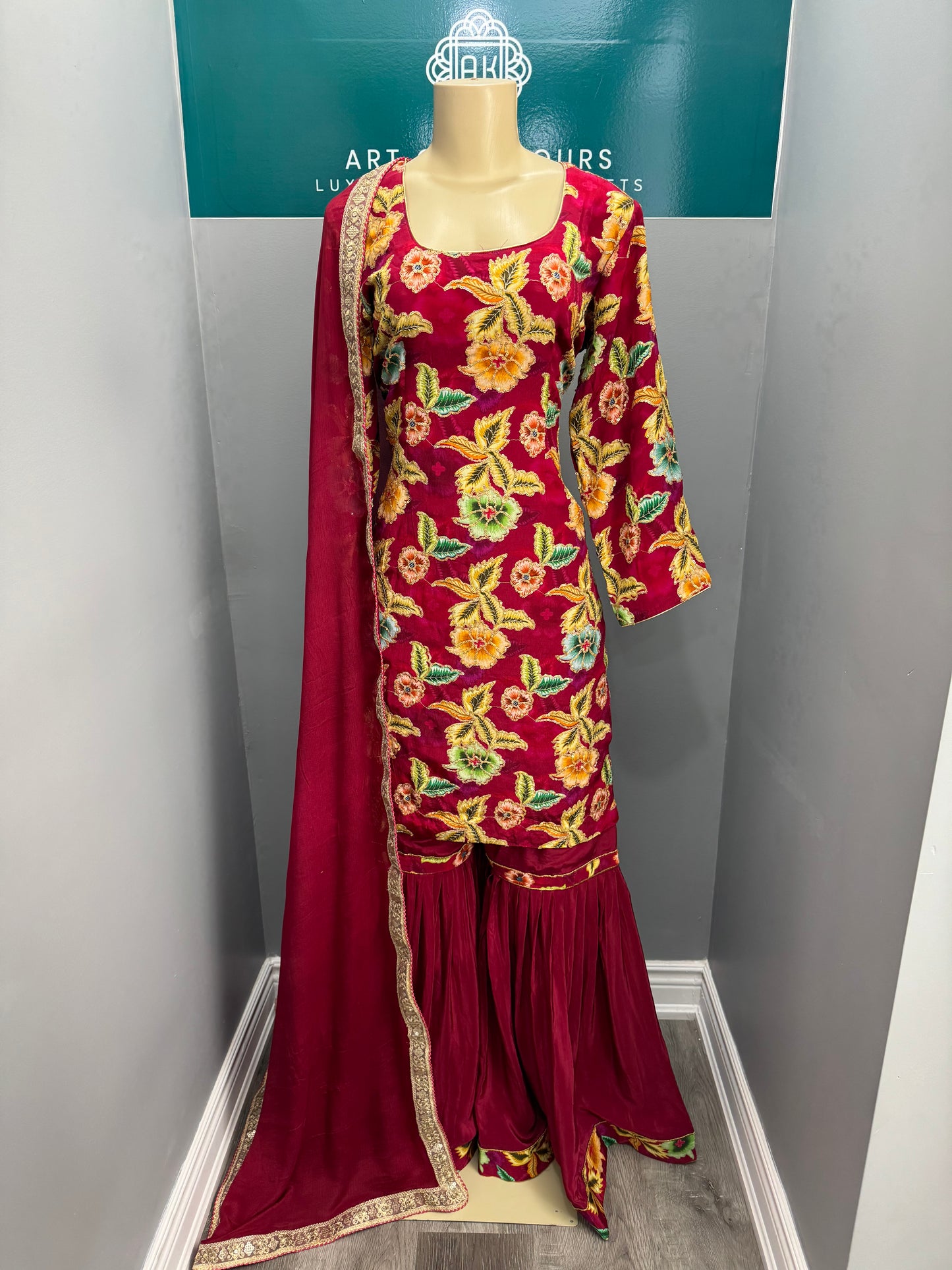 Position Work Gharara Suit