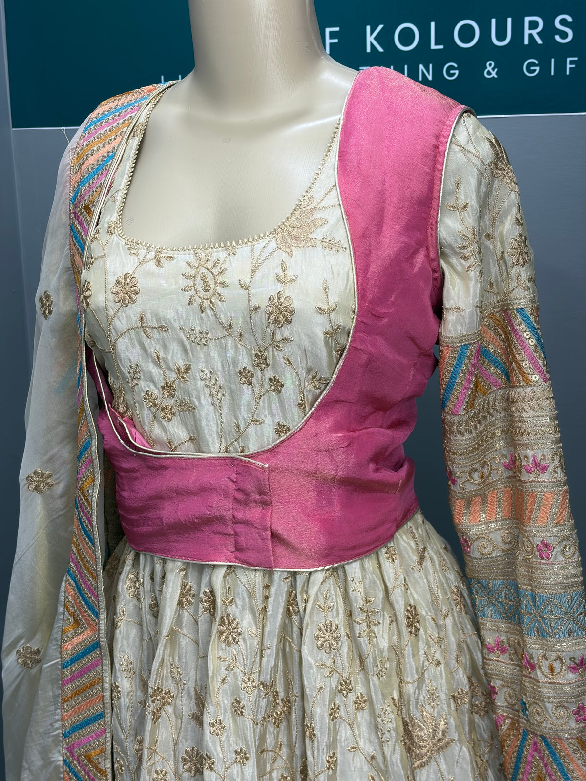 Shimmer Vest Anarkali- AK65-1126