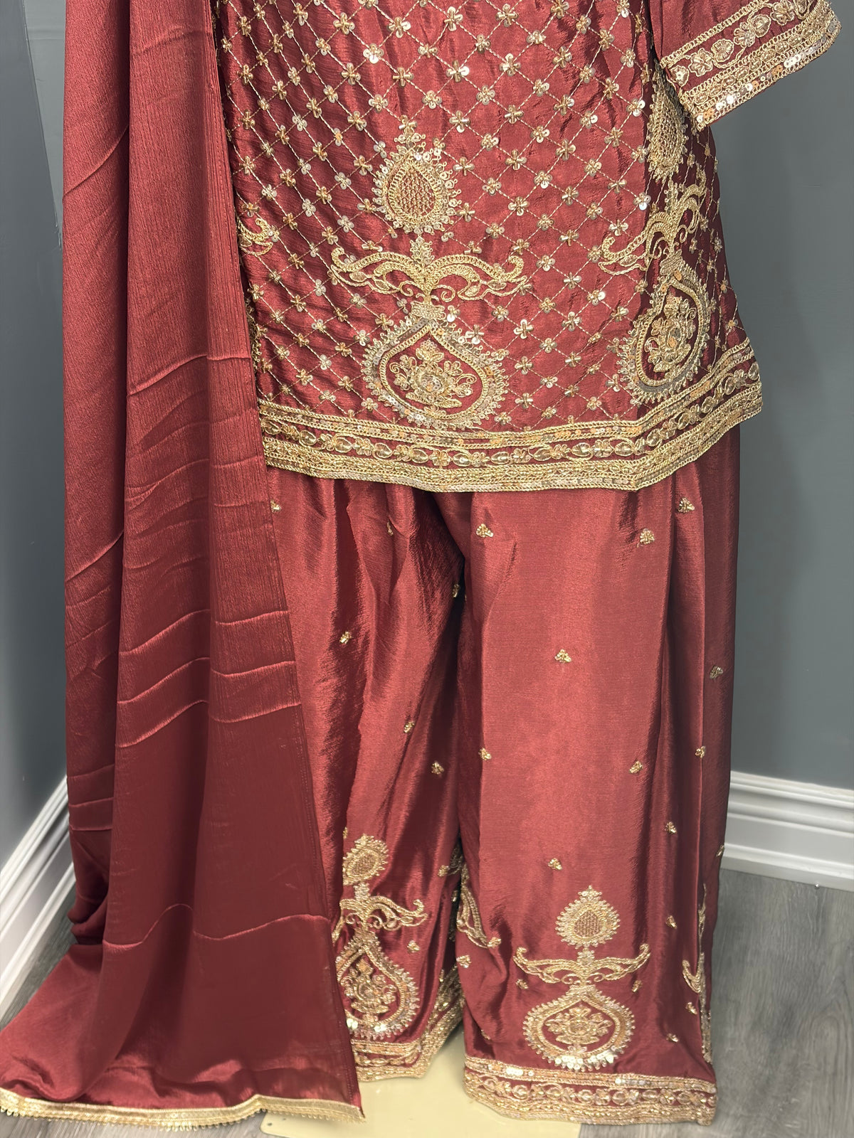 Readymade Sharara Suit- AK5758-0826