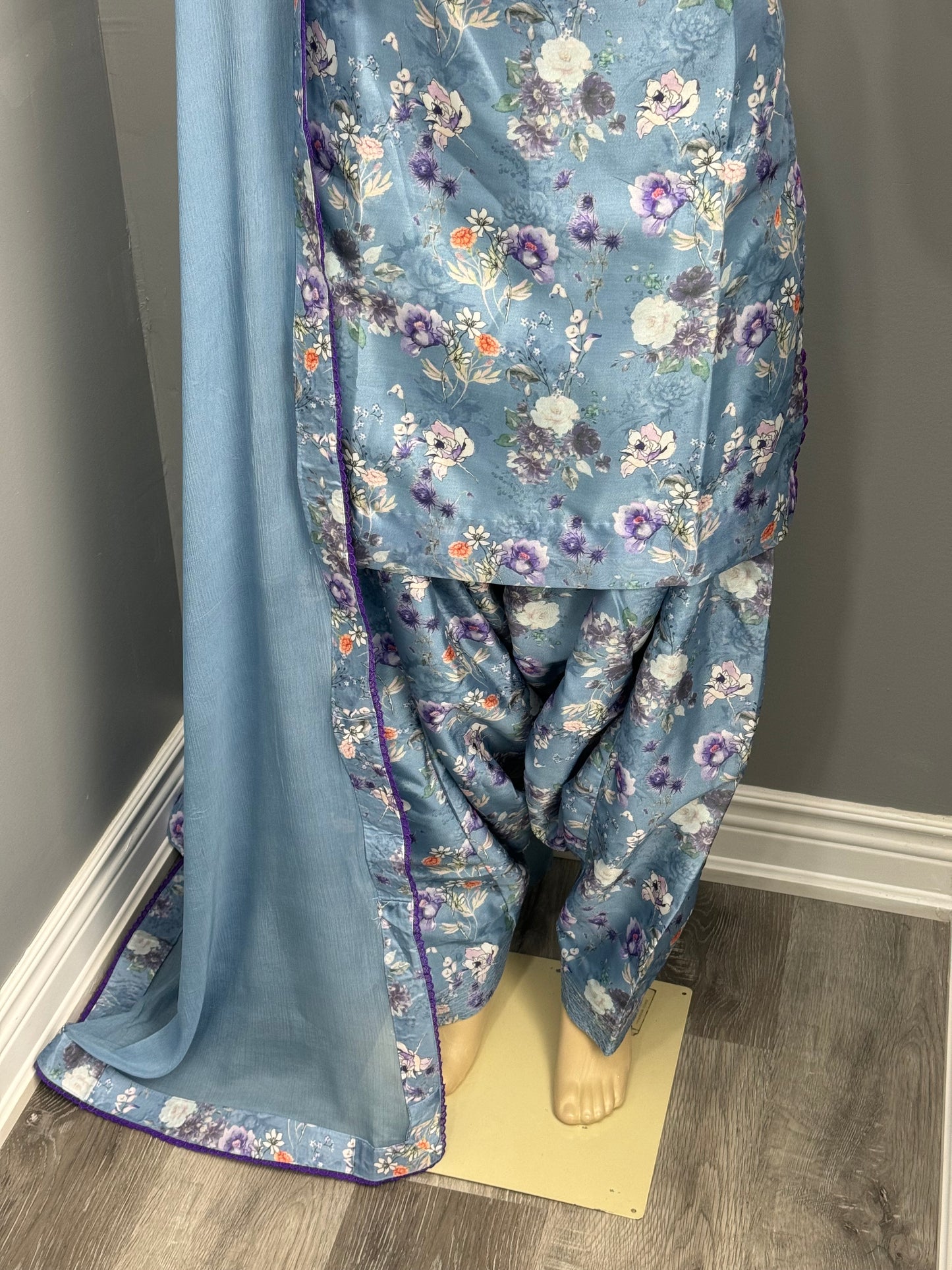 Upada Silk Printed Salwar Suit- AK34-1026