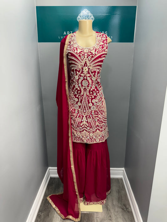 Wavy Shaan Readymade Gharara Suit