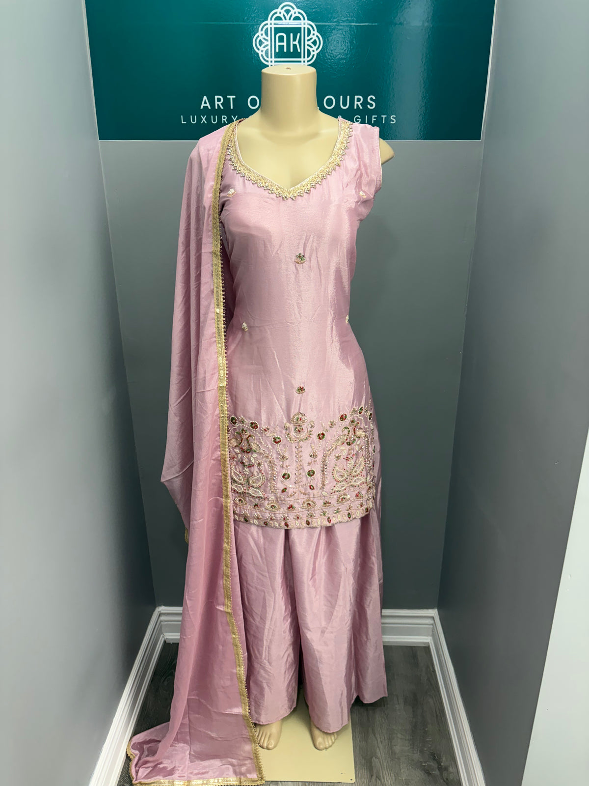 Lavender Readymade Sharara Suit AK6974-2626