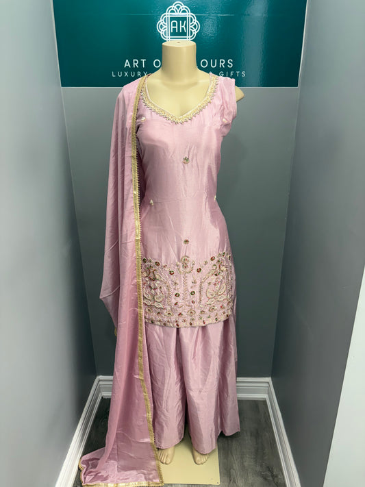 Lavender Readymade Sharara Suit AK6974-2626