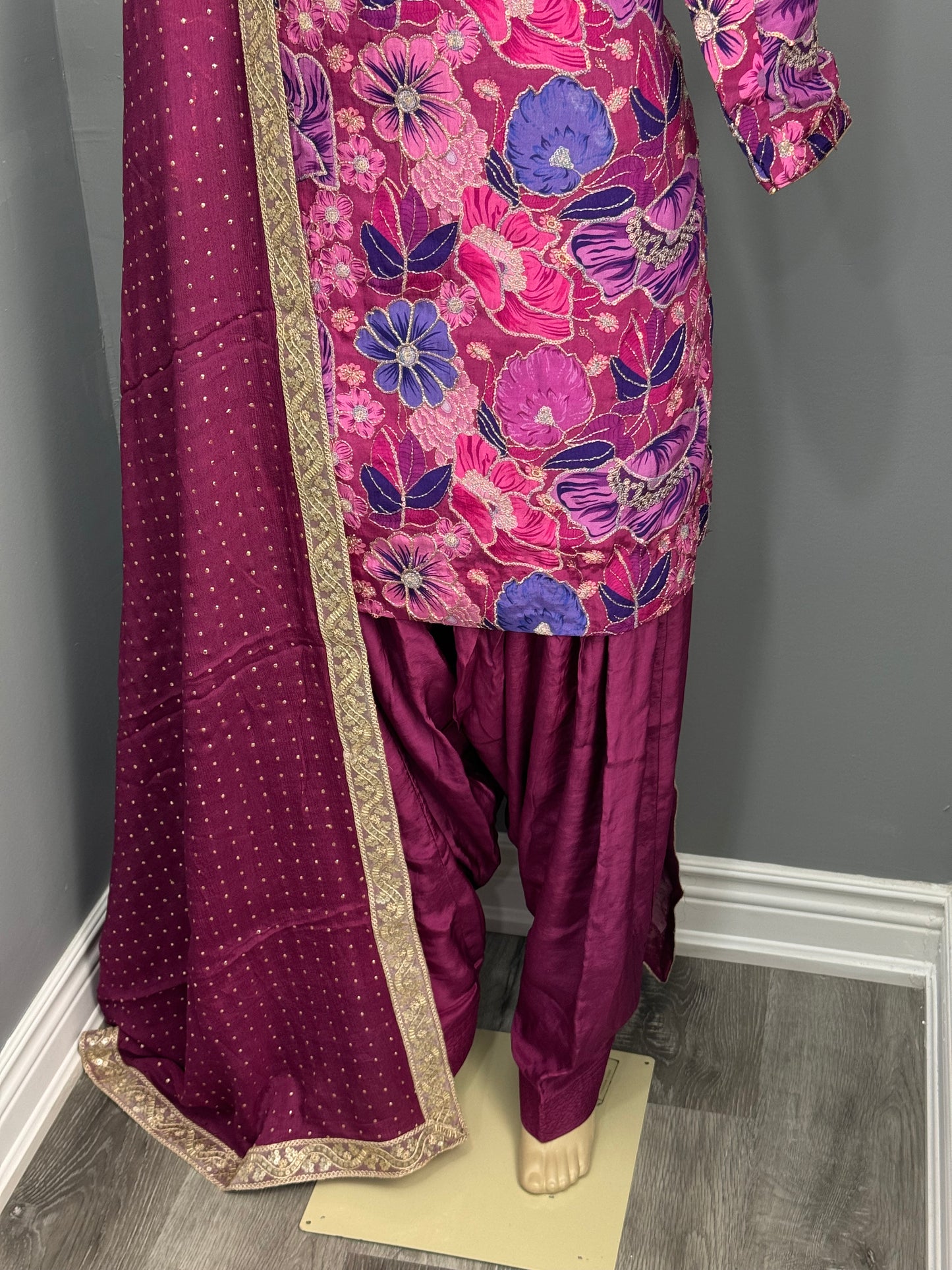 Printed Position Work Salwar Suit