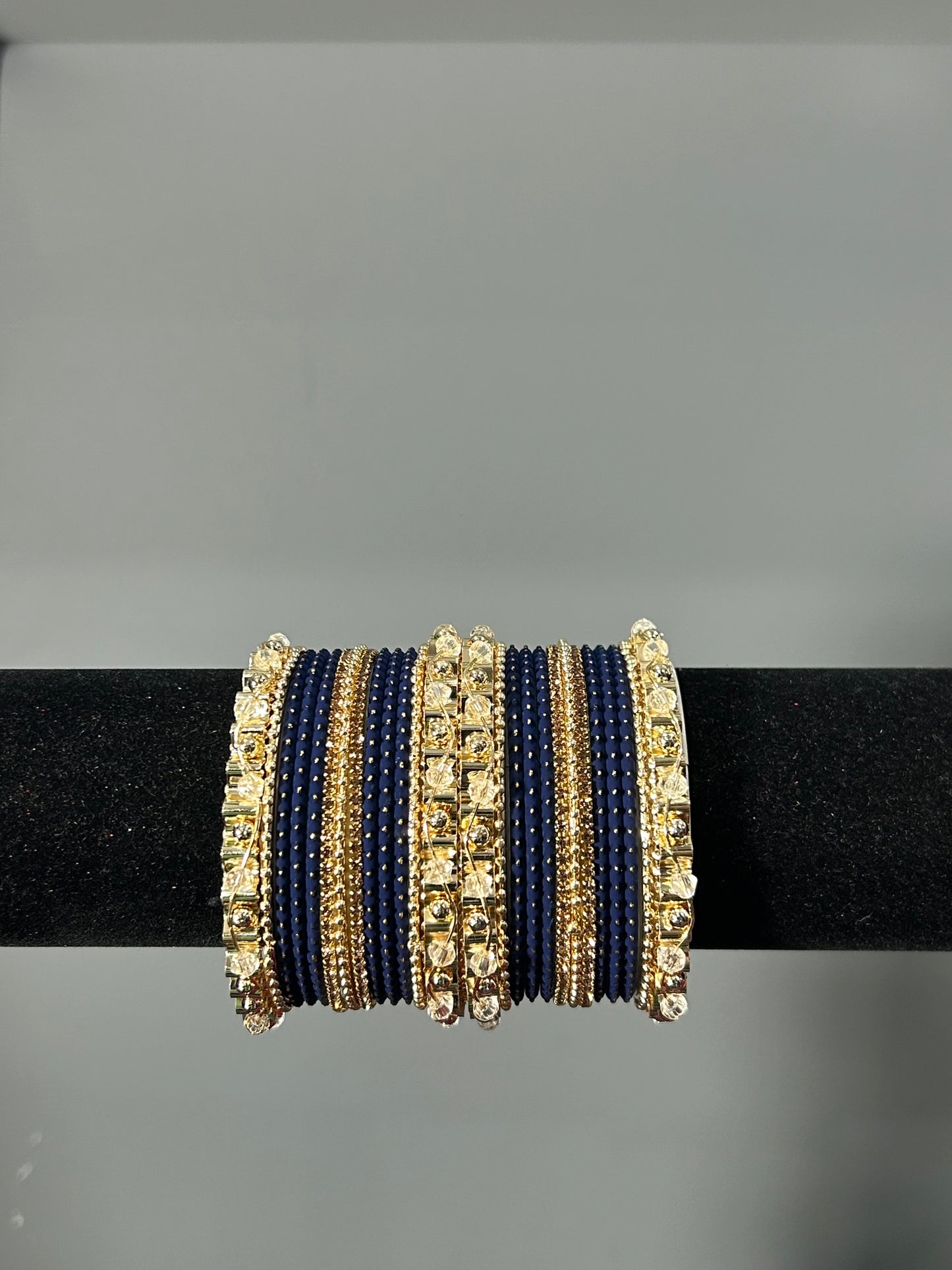 Navy Golden Grace Bangles