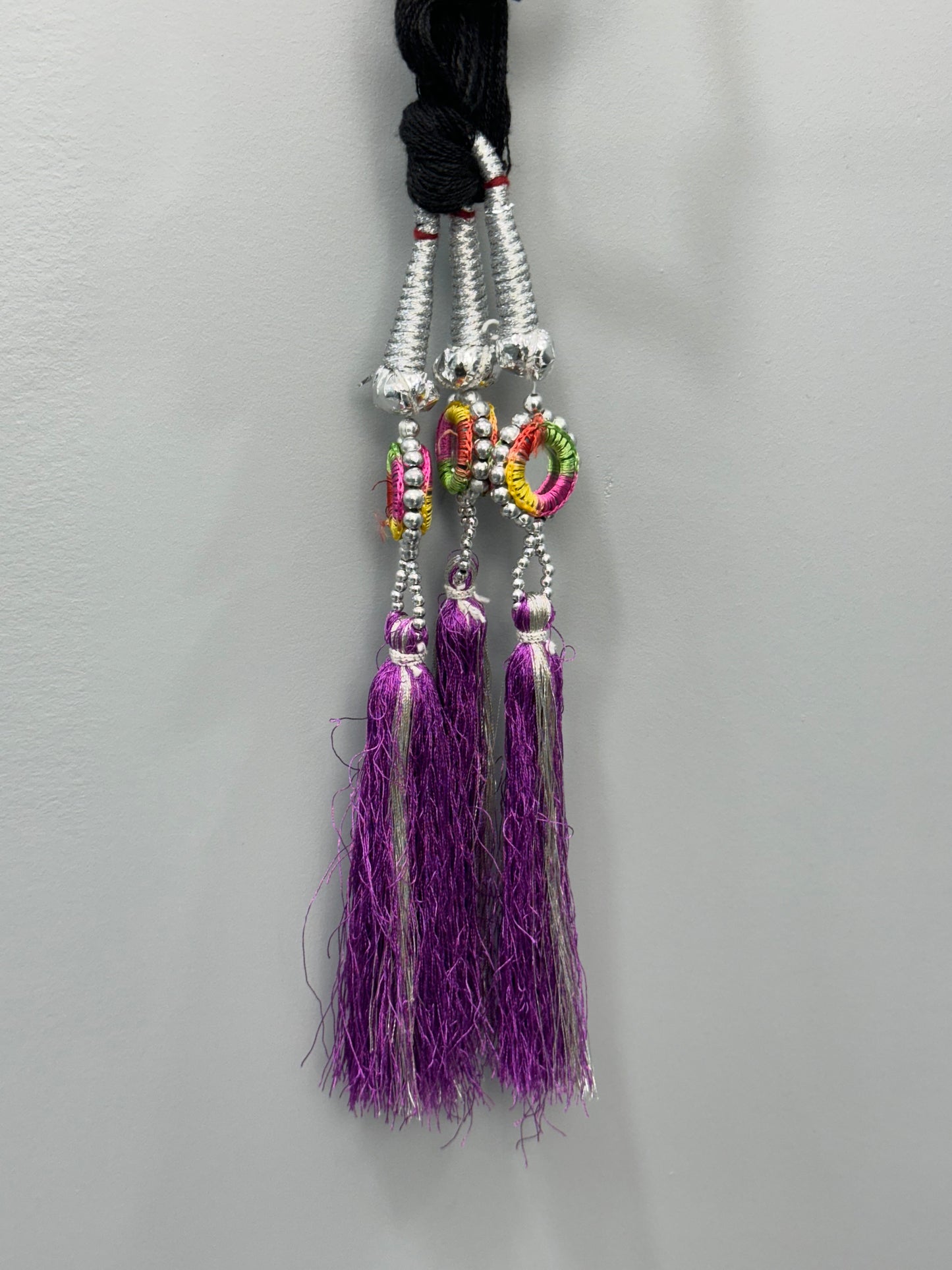 Small Silver and Purple Mirror Prandi