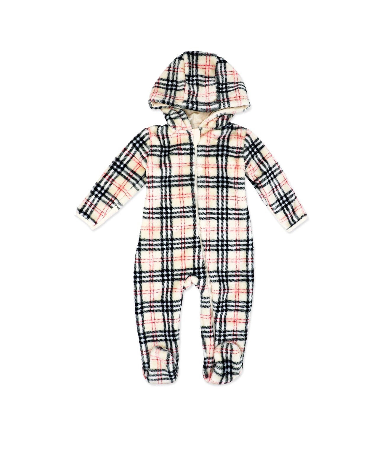 Plush Plaid Onesie