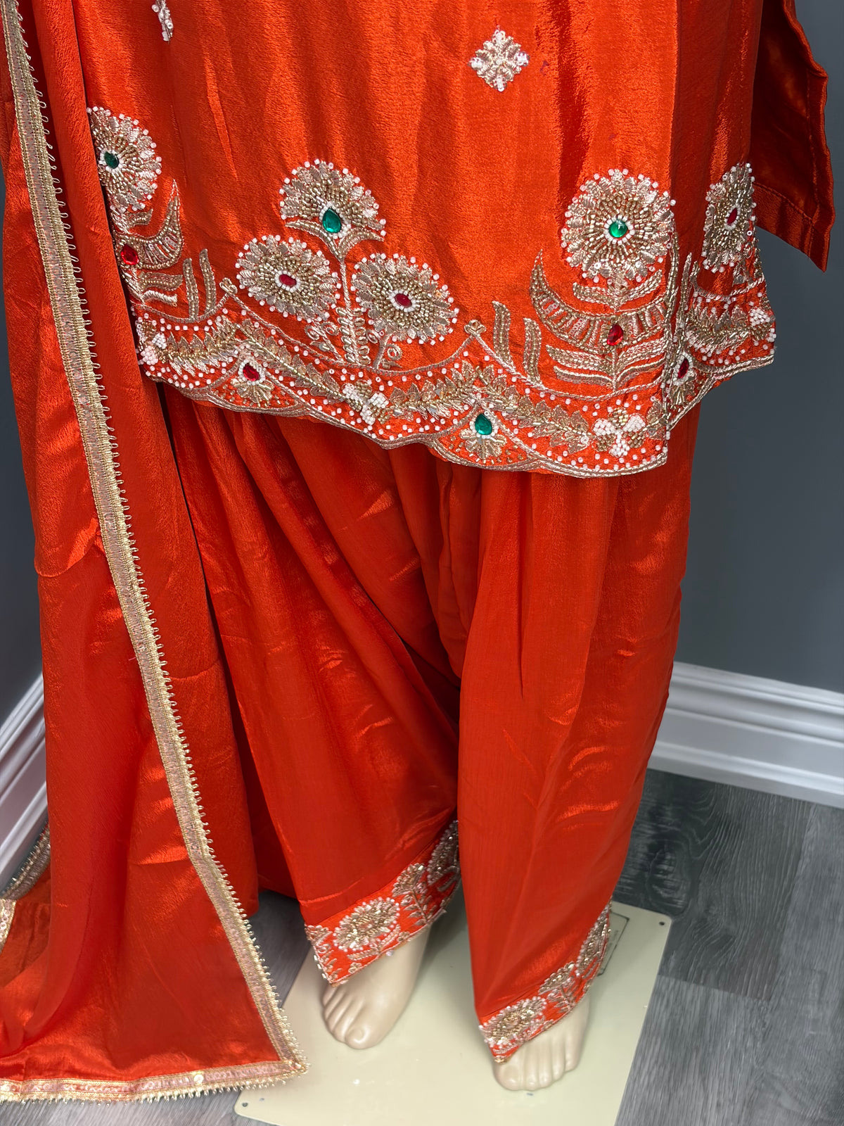 Ember Orange Handwork Salwar Suit AK6974-2526