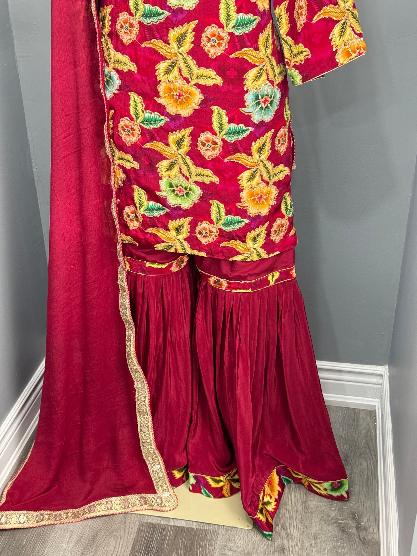 Position Work Gharara Suit