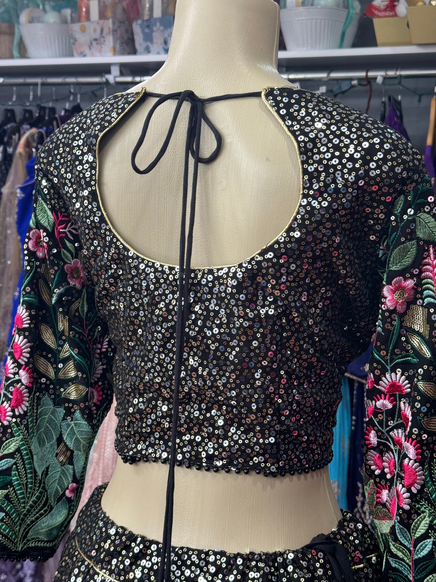 Heavy Floral Thread and Position work Lehenga