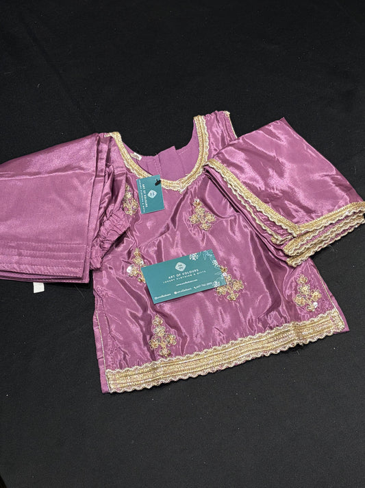 Mauve Blossom Baby Suit