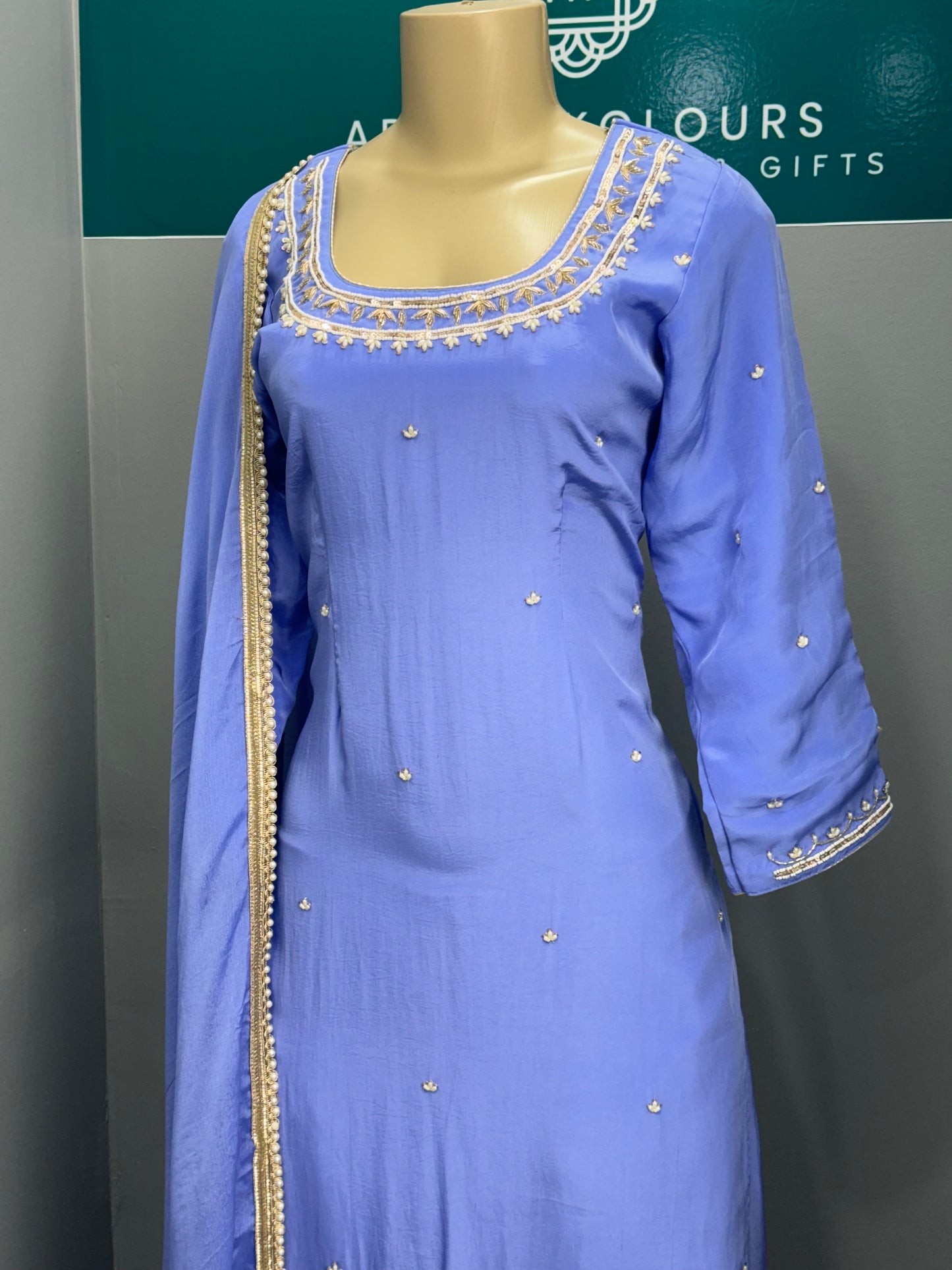 Handwork Plazo Suit- AK2728-1826