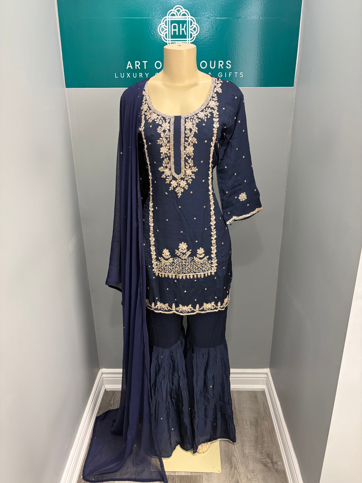Pure Chinon Handwork Gharara Suit AK3941-1426