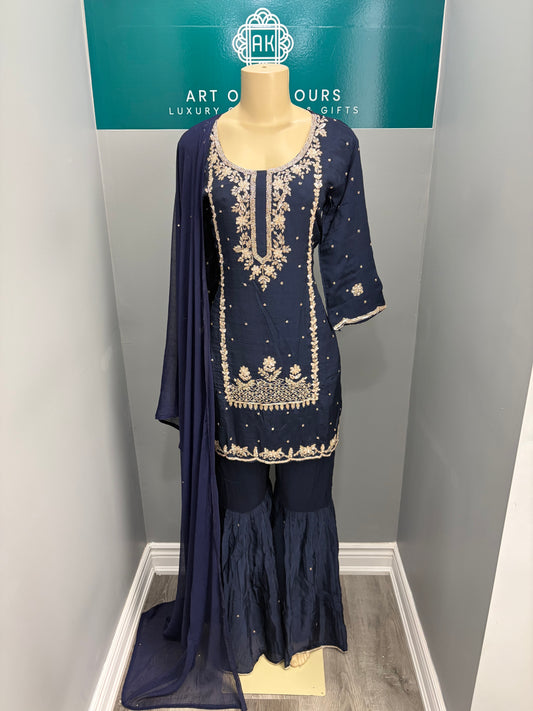 Pure Chinon Handwork Gharara Suit AK3941-1426