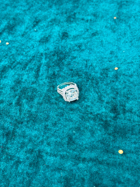 Chandiya White AD Ring