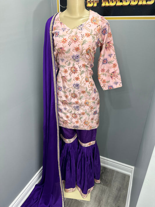 Gulabi Jamun Gharara Suit