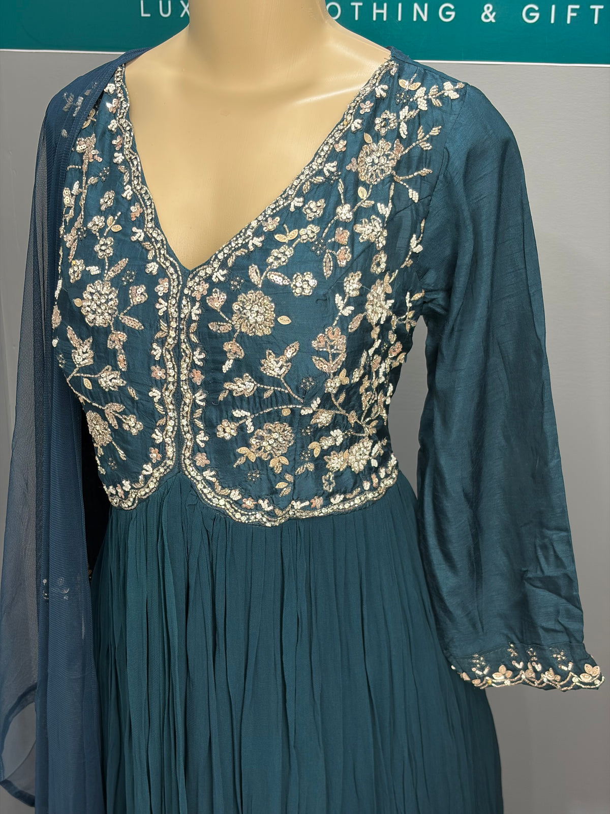 Georgette Handwork Anarkali Suit