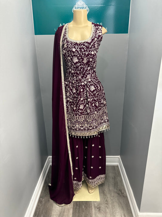Readymade Frock Gharara Suit- AK4649-42