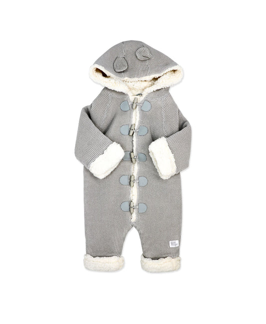 Knit Jumpsuit with Sherpa Lining