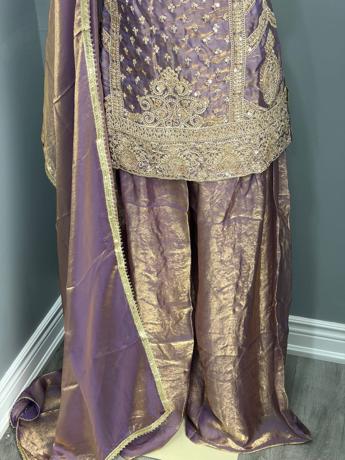 Readymade Shimmer Sharara Suit- AK5758-1126