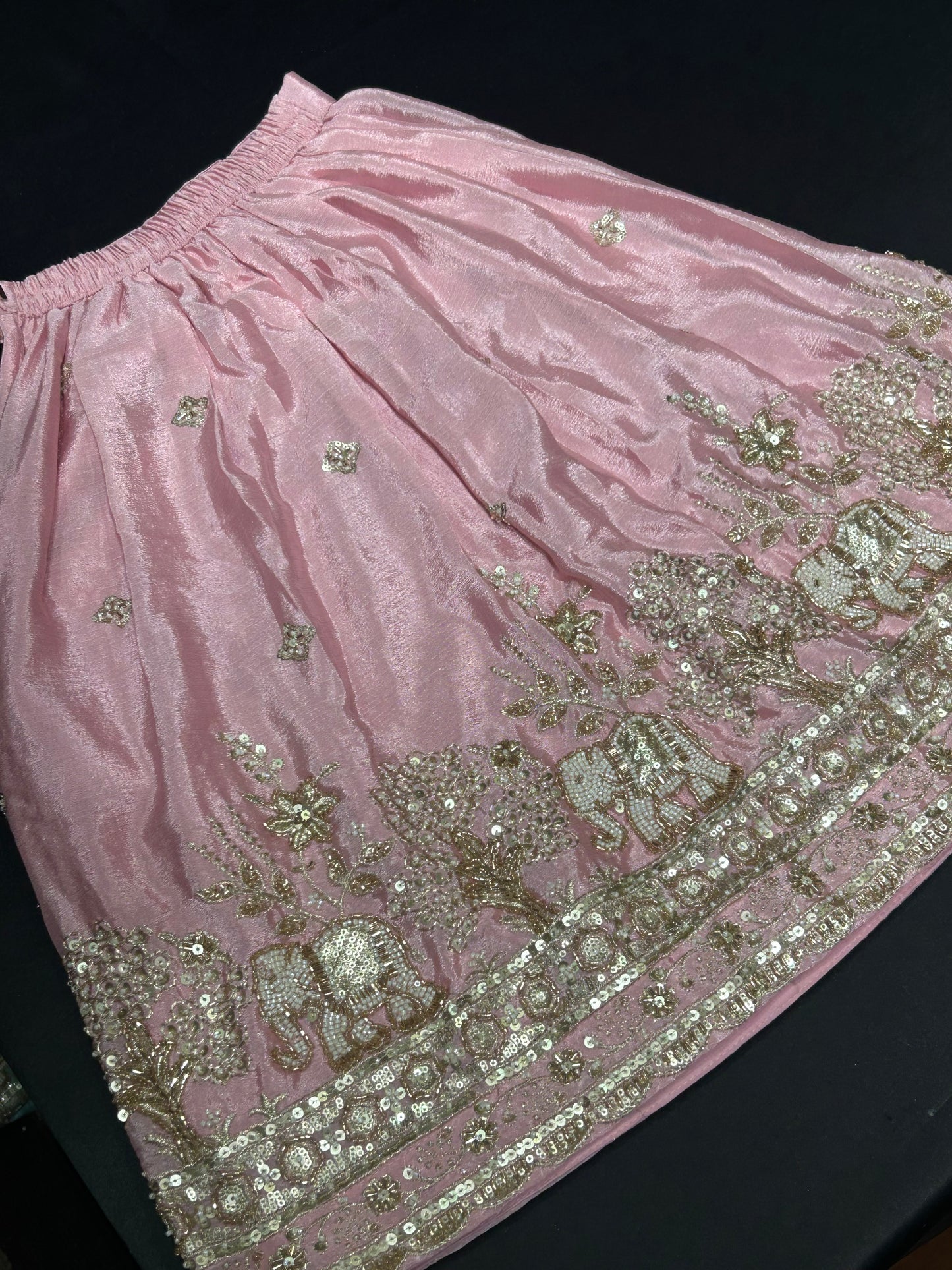 Elephant Pink Blush Lehenga