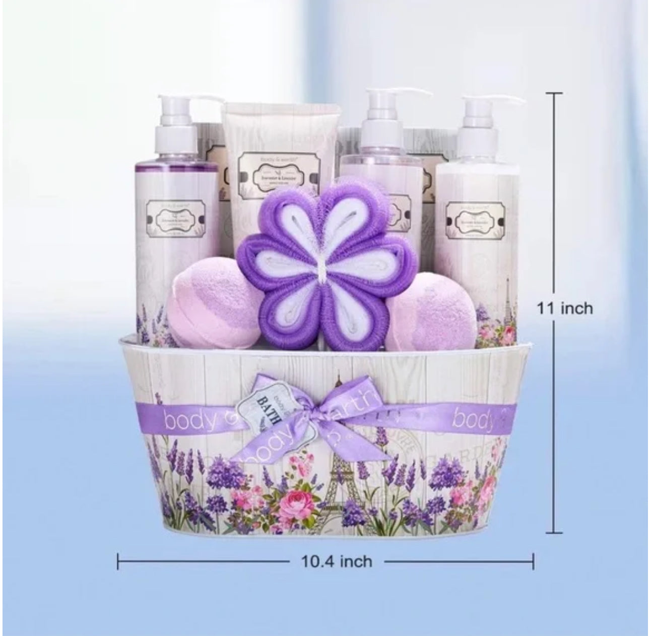 Body and Earth Rosewater and Lavender Spa Gift Set