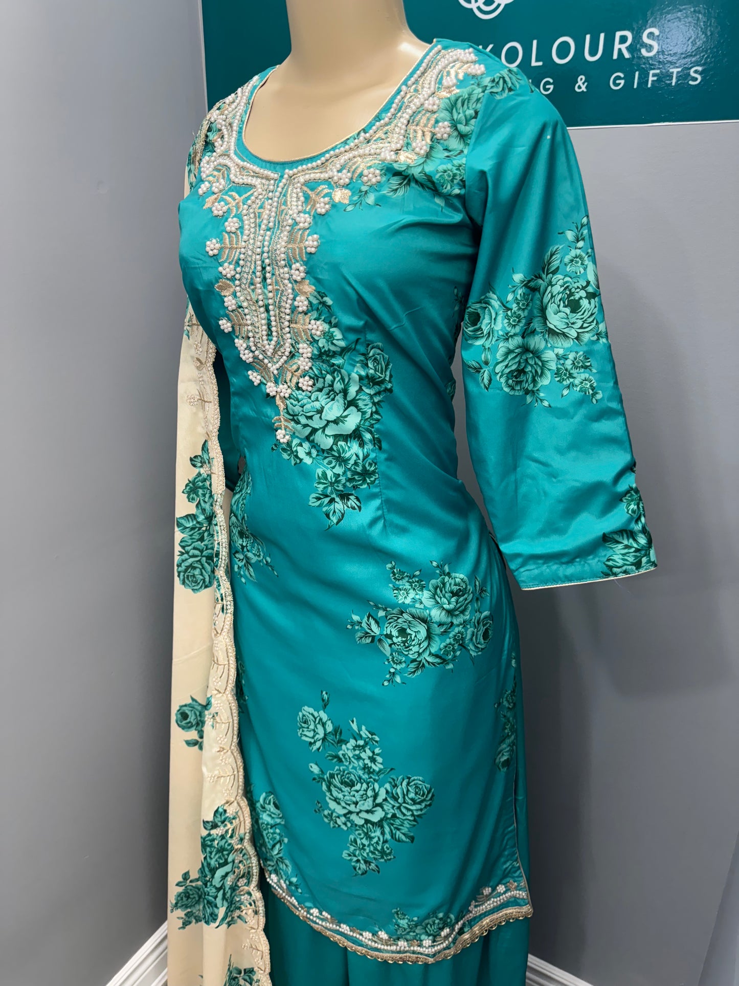 Jandu Printed Sharara Suit
