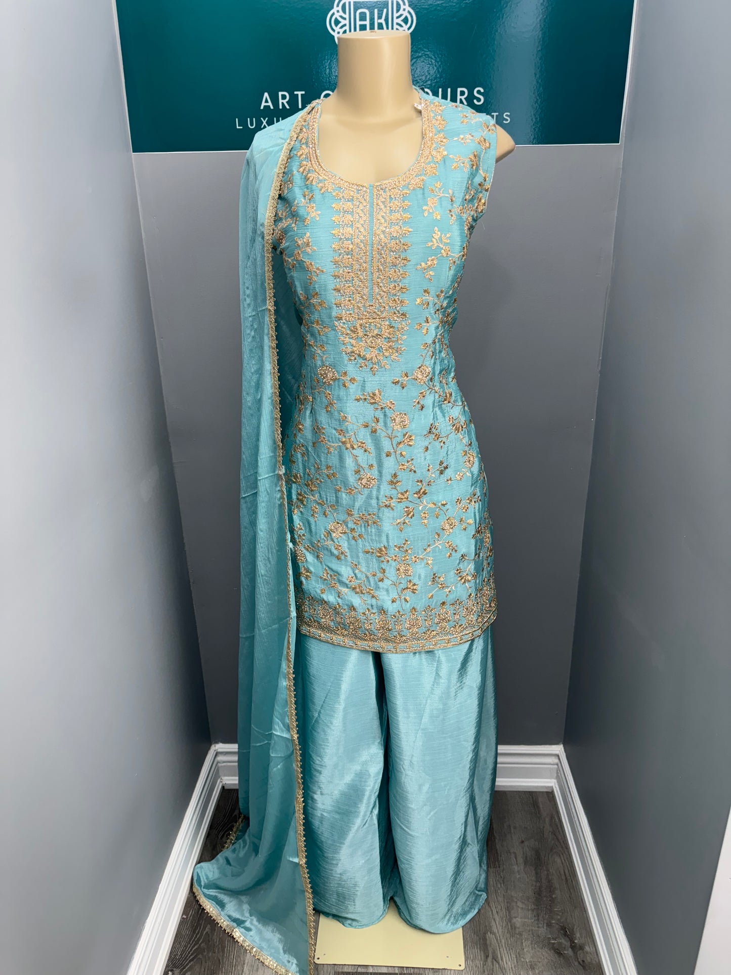 Readymade Sharara Suit- AK101217-26