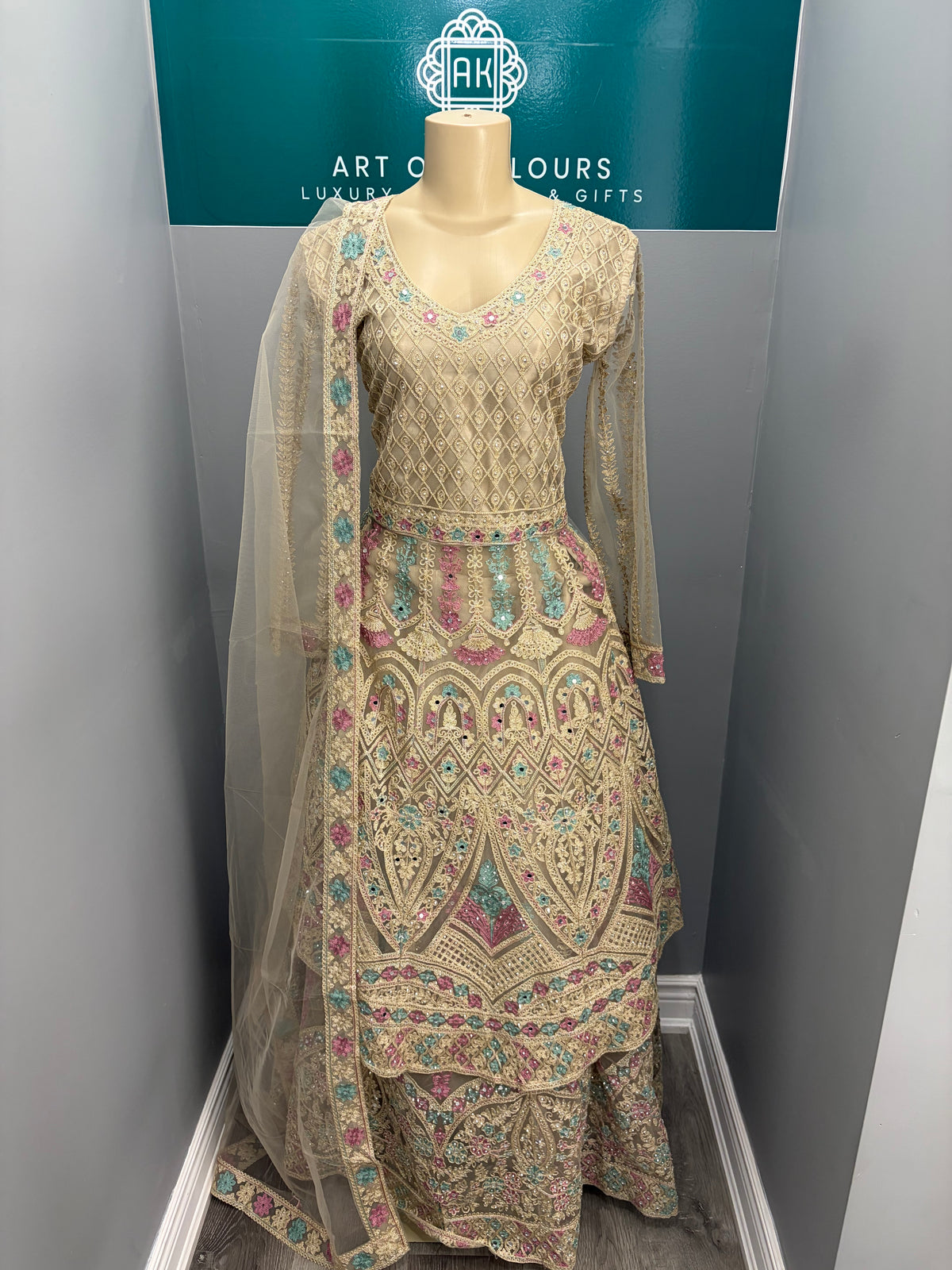 Embroidered Frock Lehenga- AK38-06