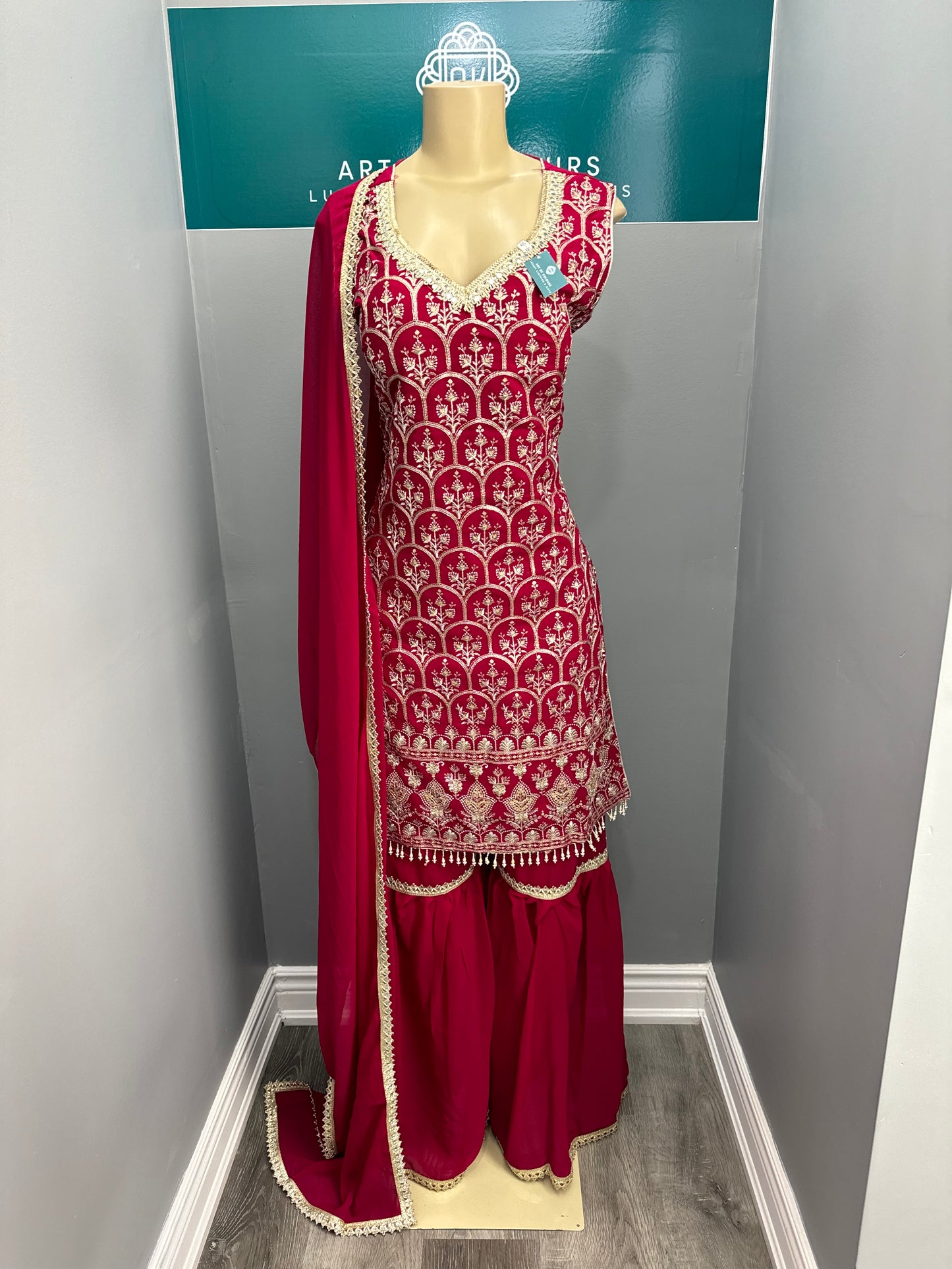 Readymade Gharara Suit- AK4649-43