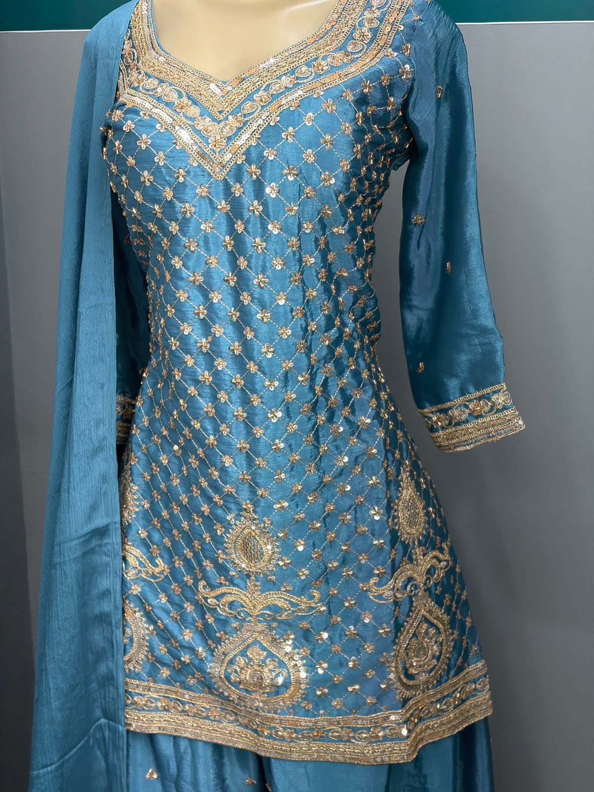 Readymade Sharara Suit- AK5758-0826