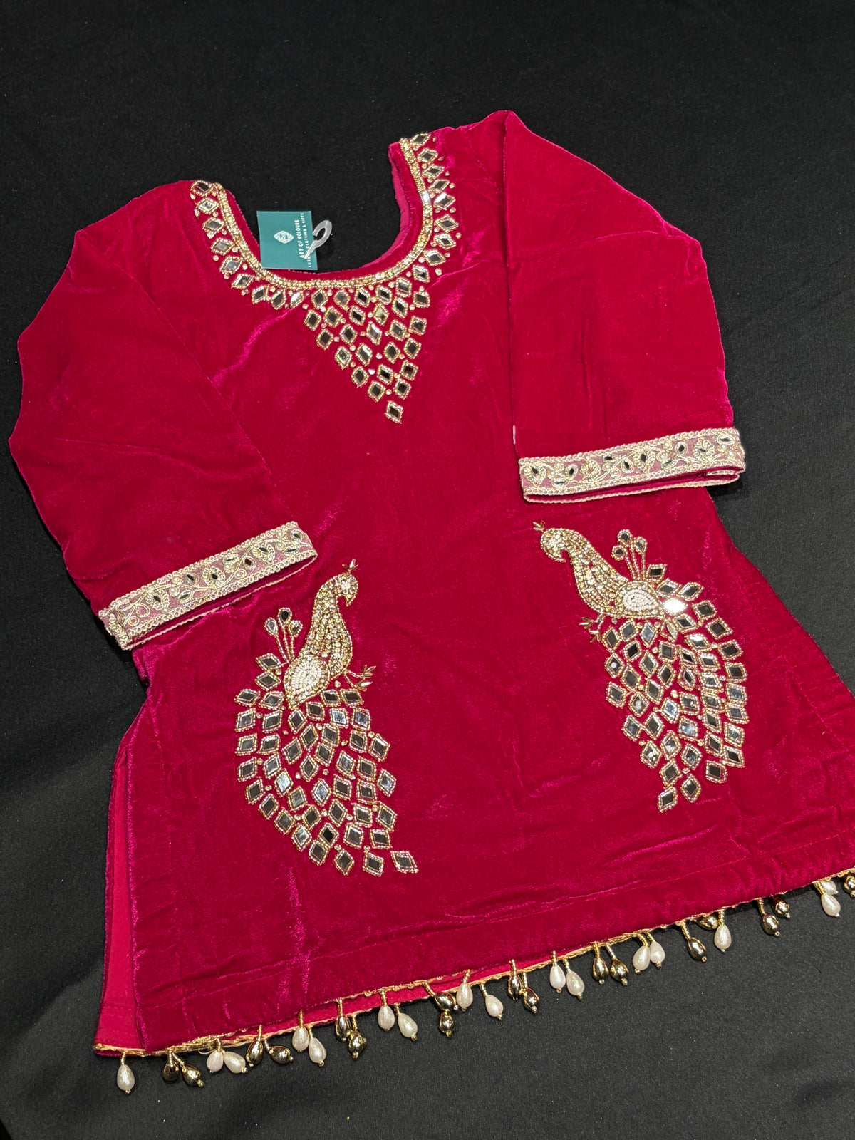 Ruby Velvet Morni Salwar Suit
