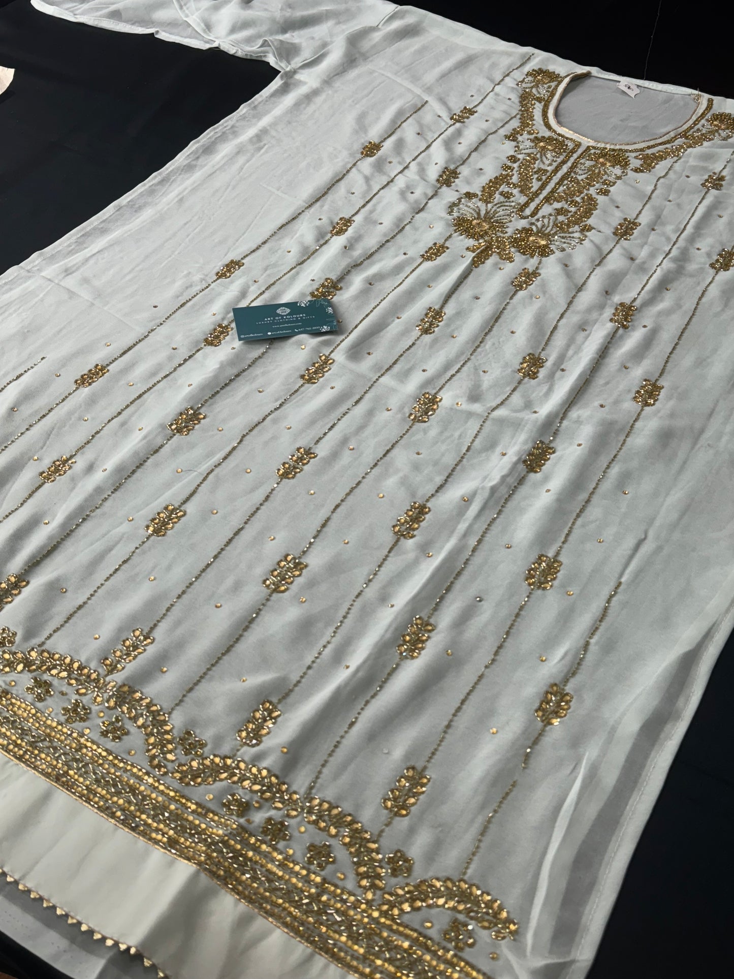Narm Rang Kalakari Blue Semi-Stitched Suit