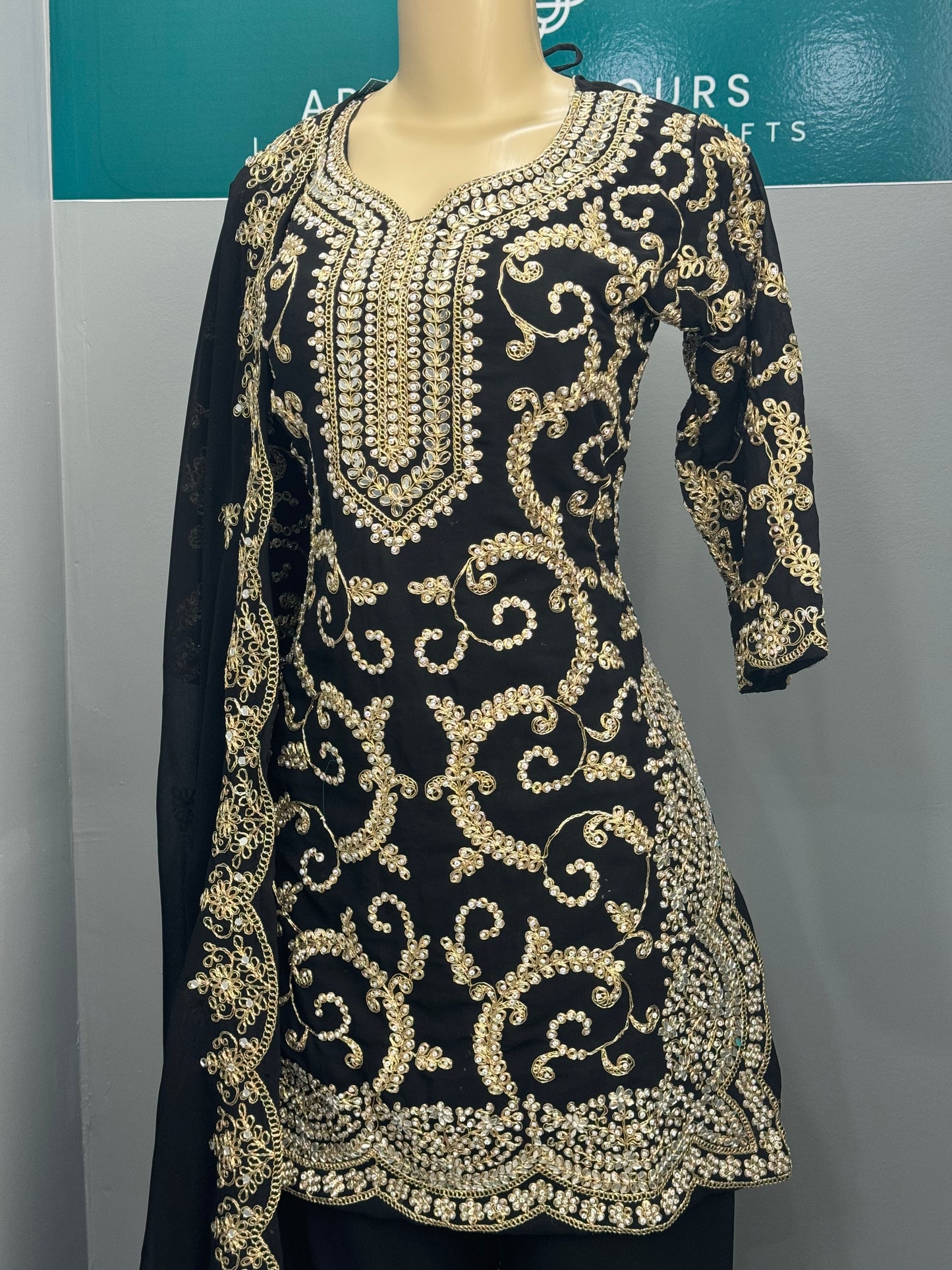 Readymade Gharara Suit- AK5456-02