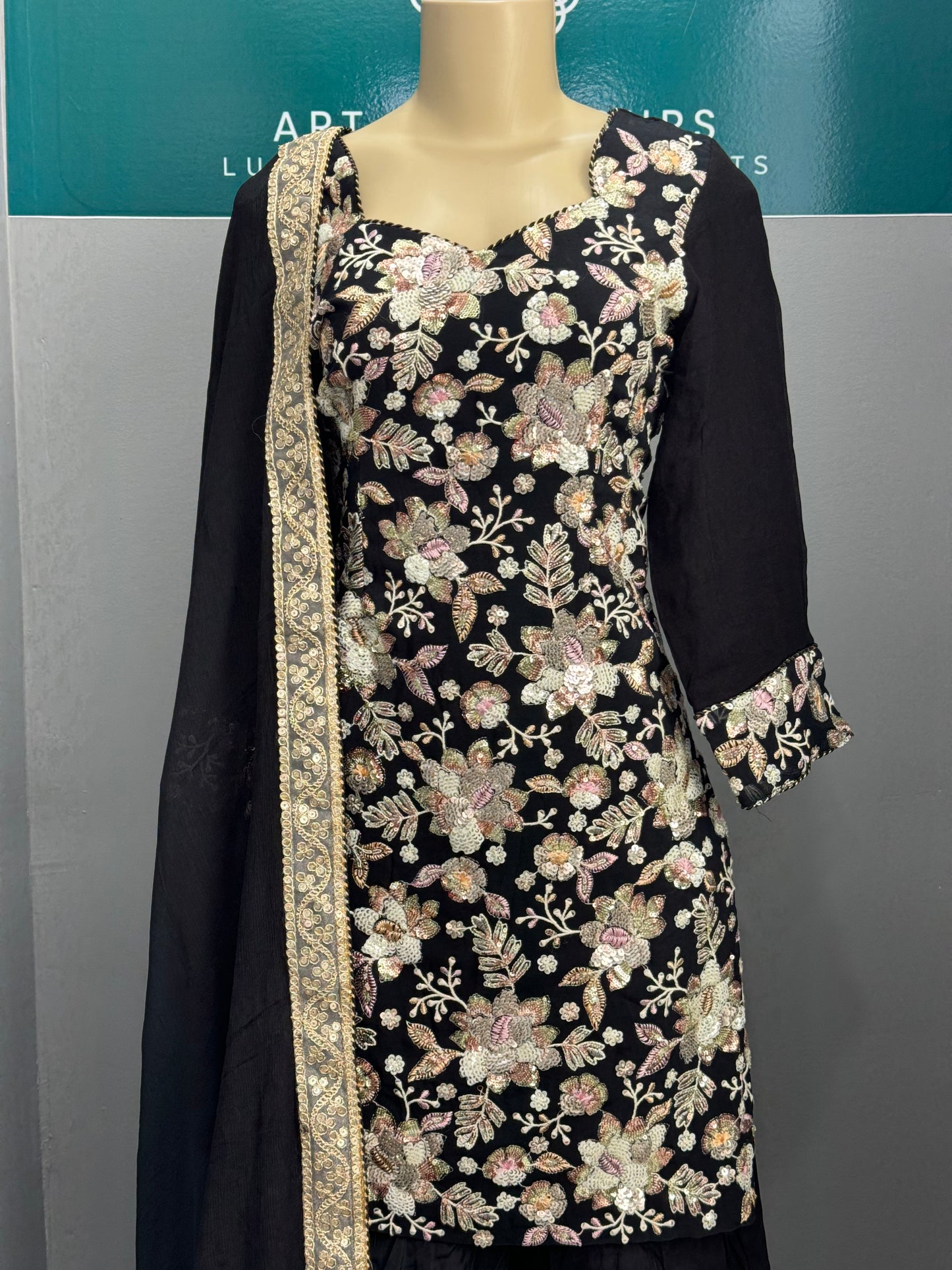 Sequence Work Sharara Suit