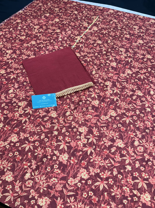 Inder Rangeen Phul Unstitched Suit